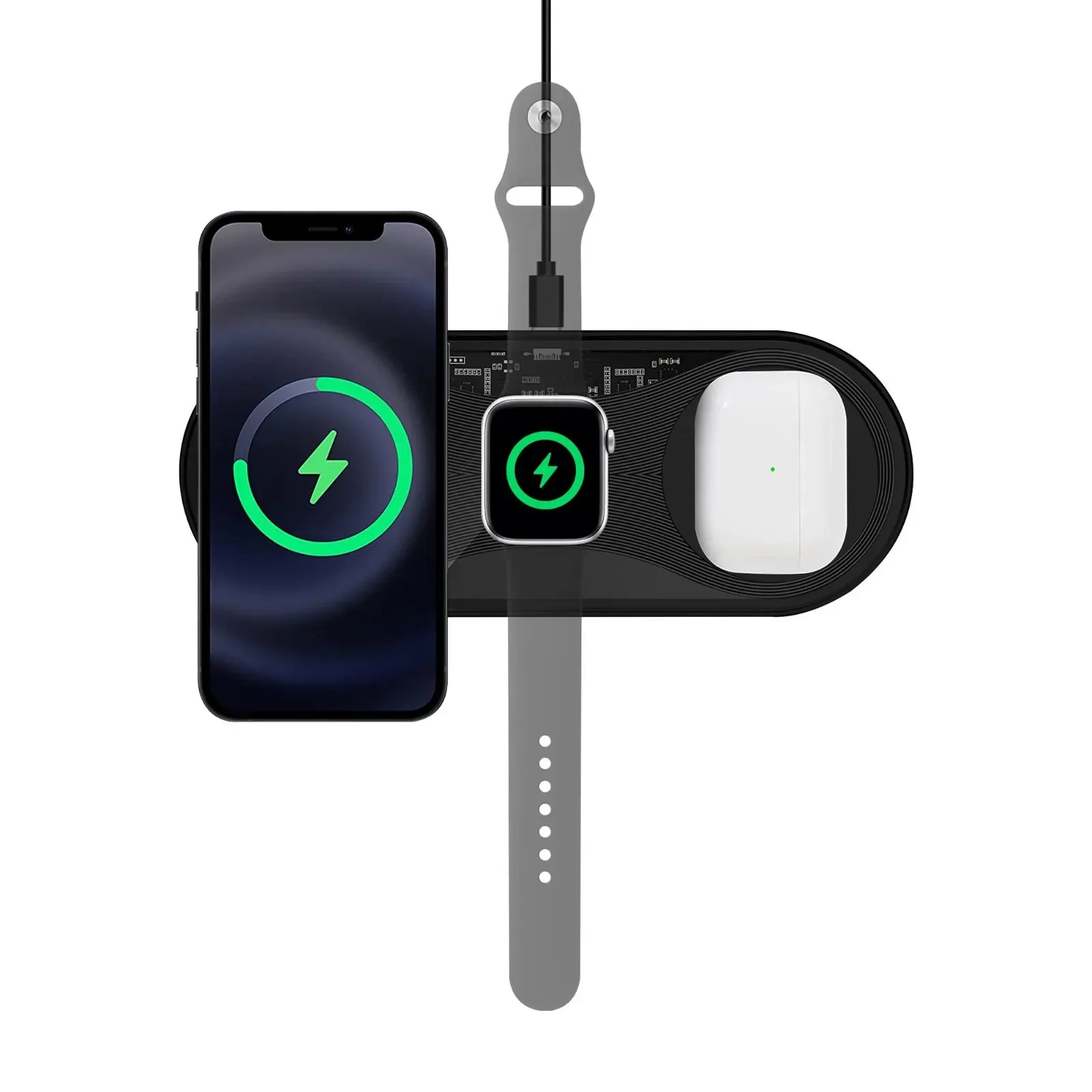 XPower 15W Wireless Charging Pad - Black - Tashqila XPower 15W Wireless Charging Pad - Black - Tashqila